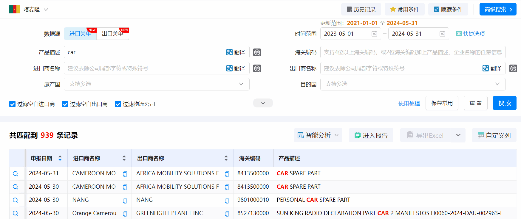 喀麦隆海关数据,海关数据,bifa必发海关数据 喀麦隆海关数据,海关数据,bifa必发海关数据